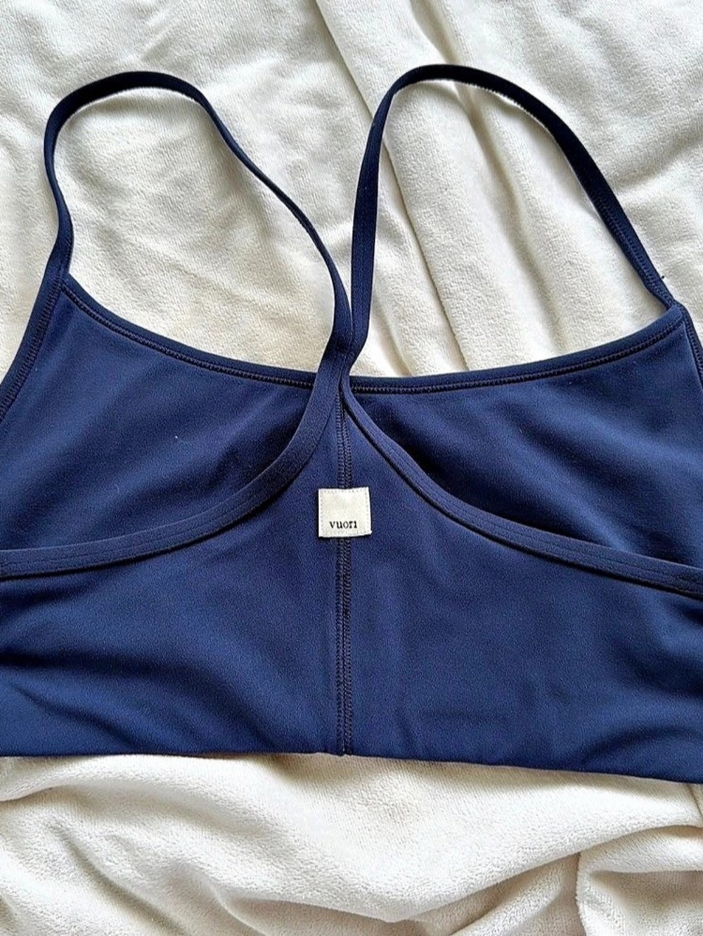 Vuori AllTheFeels Bra Women'Small Crop Top Blue Small